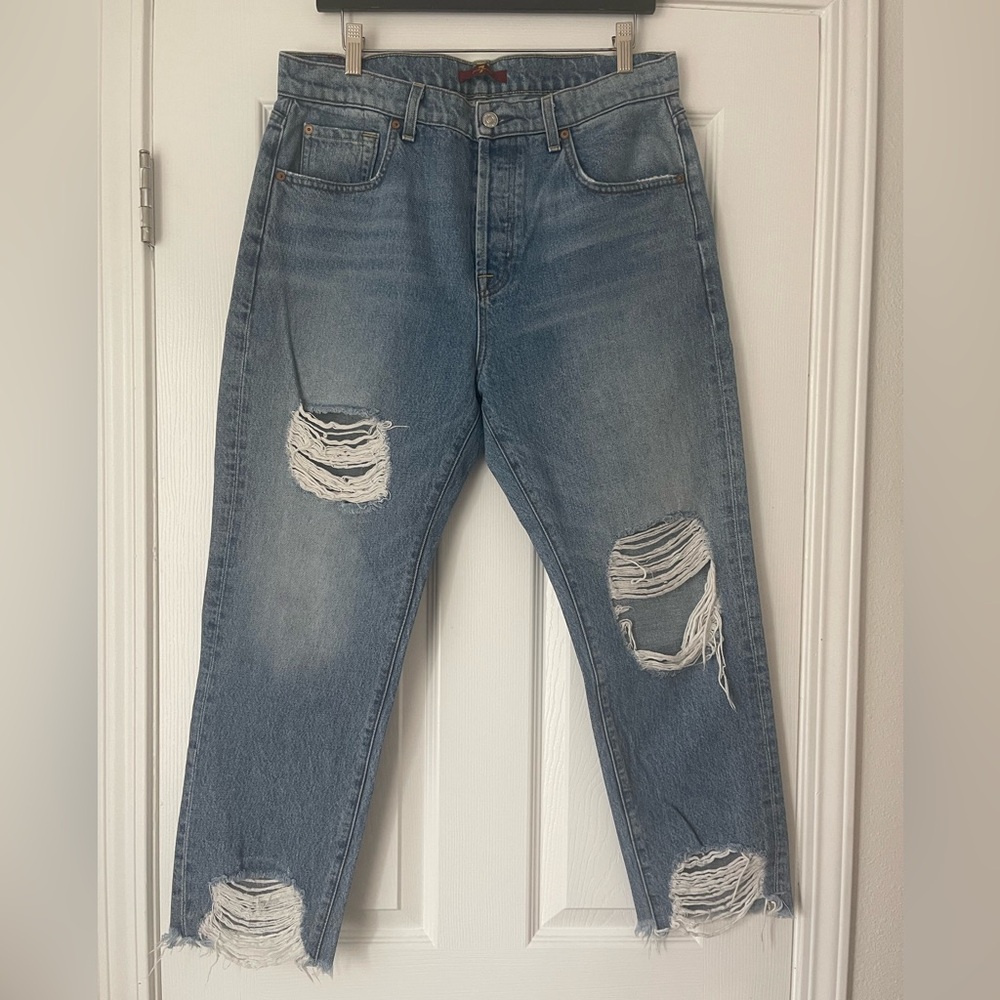 7 for all mankind Josefina Destroyed Denim